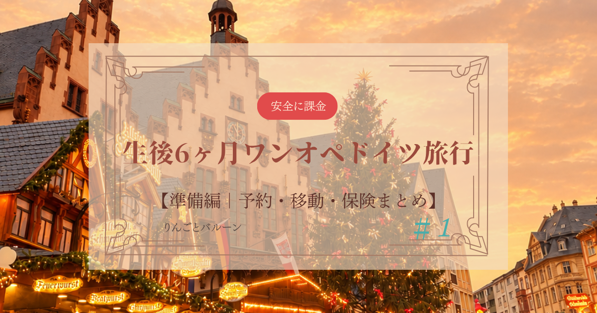生後６ヶ月ワンオペドイツ旅行のアイキャッチ